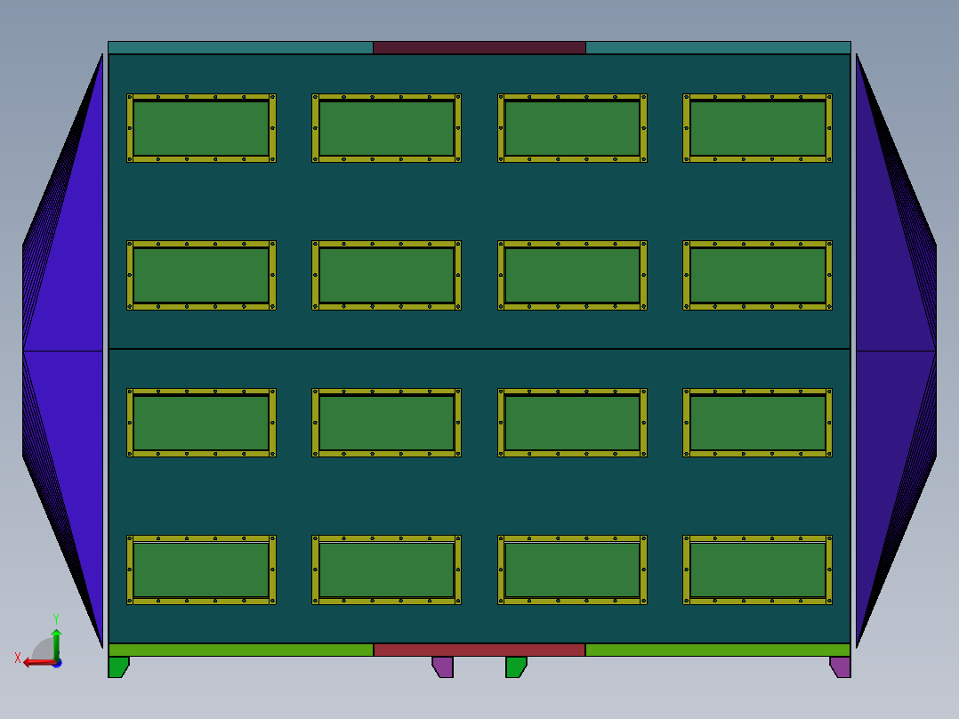 两万风量活性炭吸附箱sw22可编辑后视图