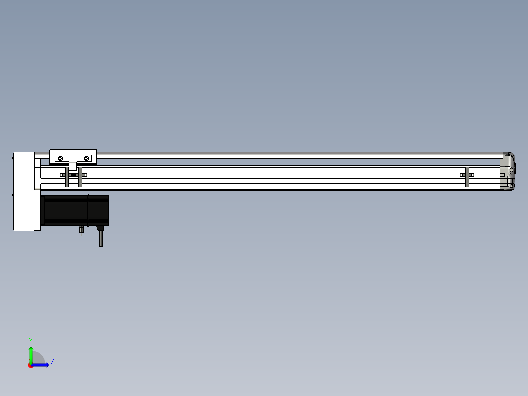 Toyo东佑达直线模组-ETH13-750-BM-200W+煞車左视图