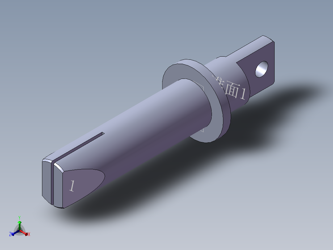 S1 锁紧推杆正等轴测图