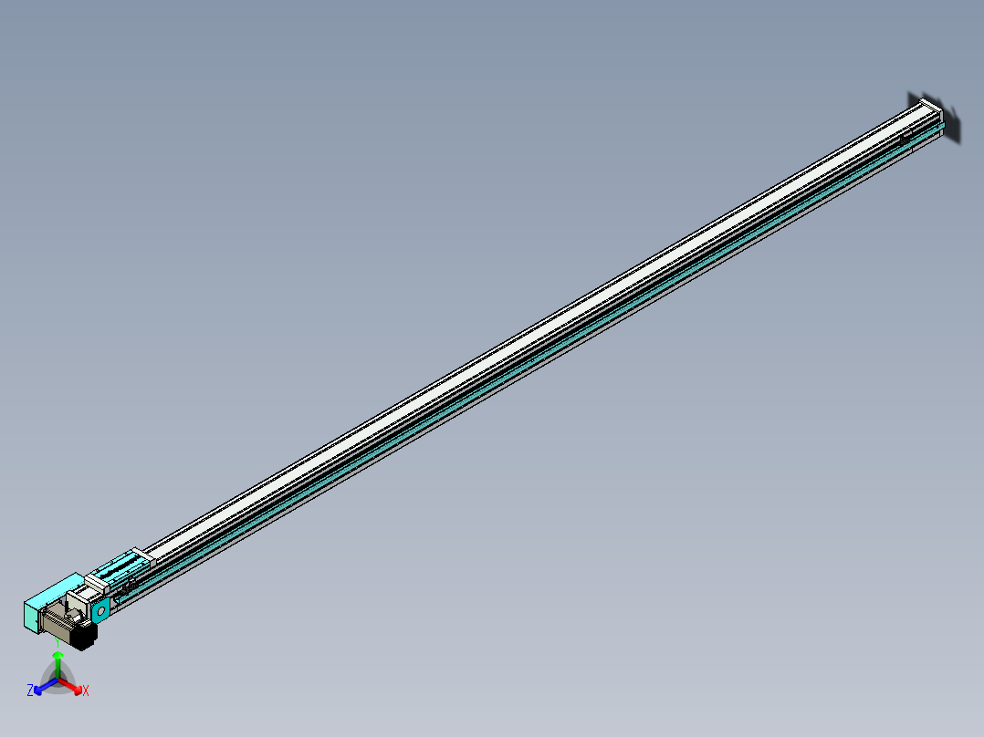 欧规系列-LB6A-L65-S2400-BR-ZP40-C3正等轴测图
