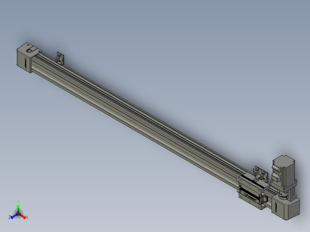 威洛博LB.GB同步带传动--欧规系列EBF5-L11-S900-BL-P20-C4正等轴测图