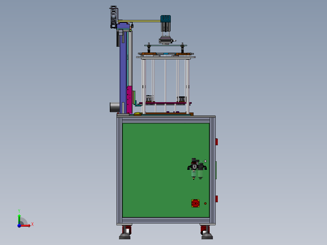 装钢片机前视图