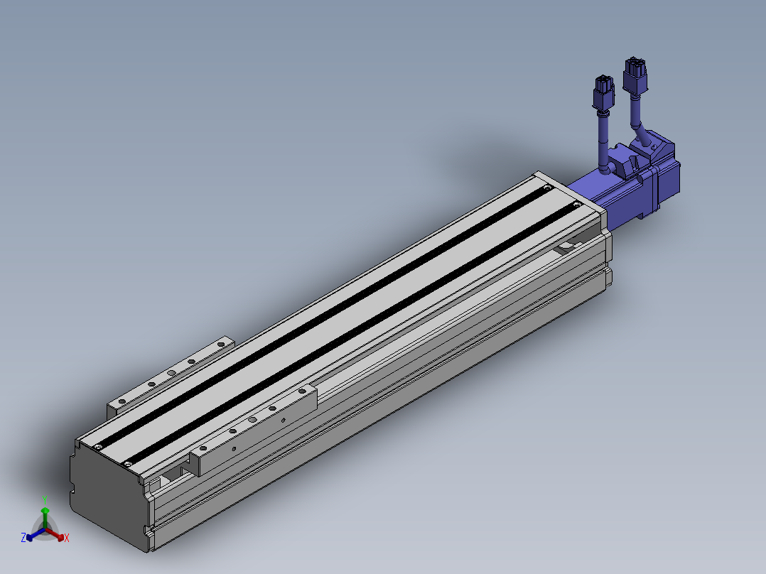 精密模组MY80D-T10-200L-BC-P10B-C4-C正等轴测图