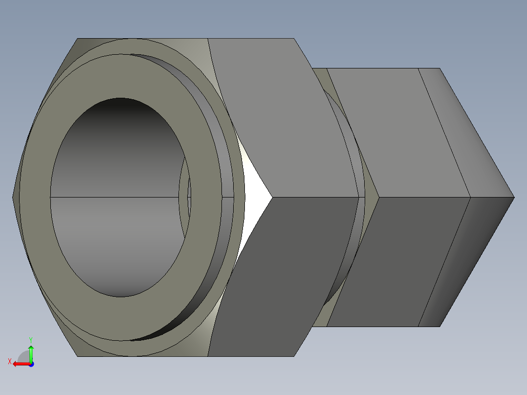 卡套式工业通用硬管接头20_vbu-s后视图
