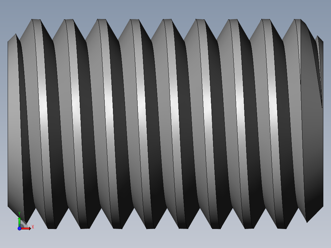 DIN 913-ISO 4026 固定螺钉-M8 L=12.SLDPRT前视图
