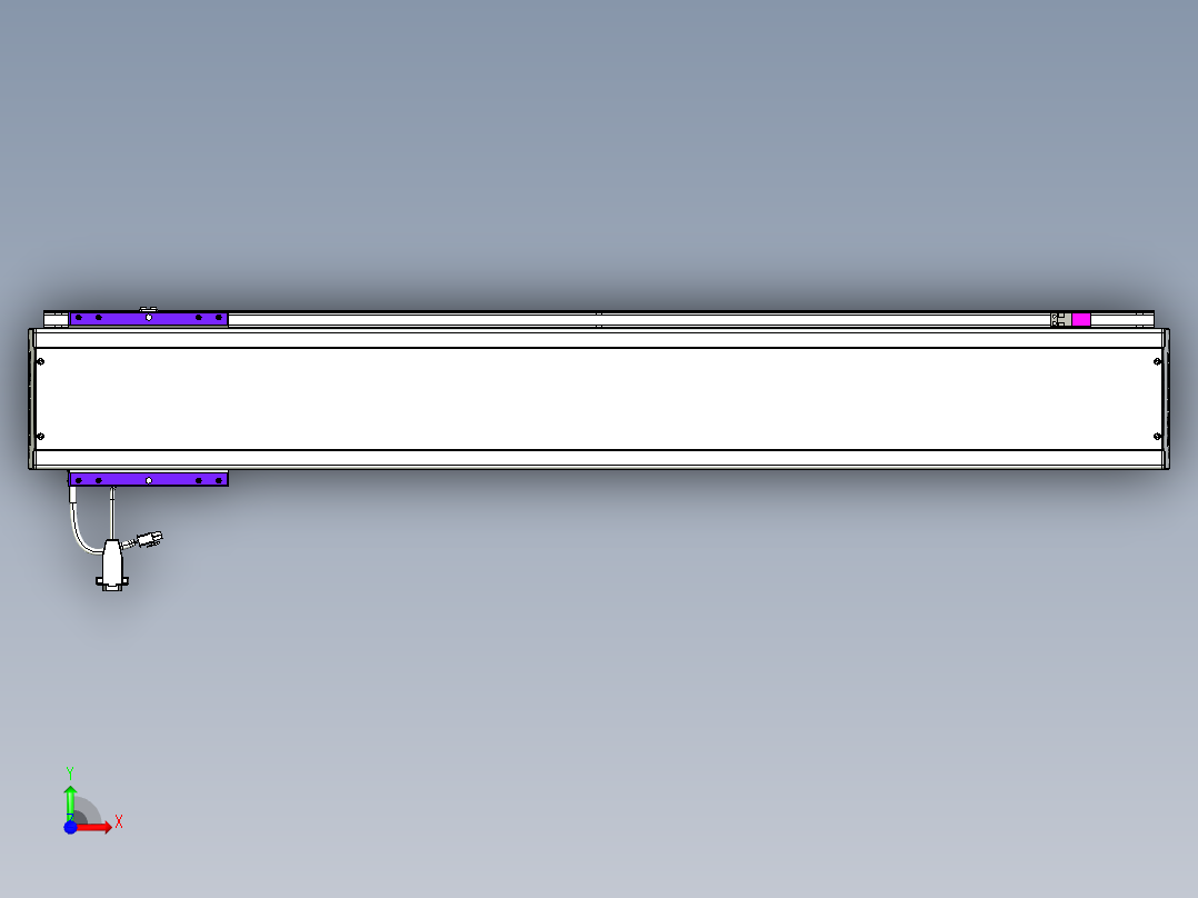 威洛博VL系列直线电机模组-VL14S2-S900前视图