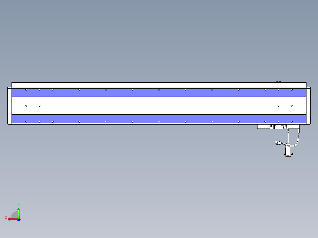 威洛博VL系列直线电机模组-VL14S2-S900后视图