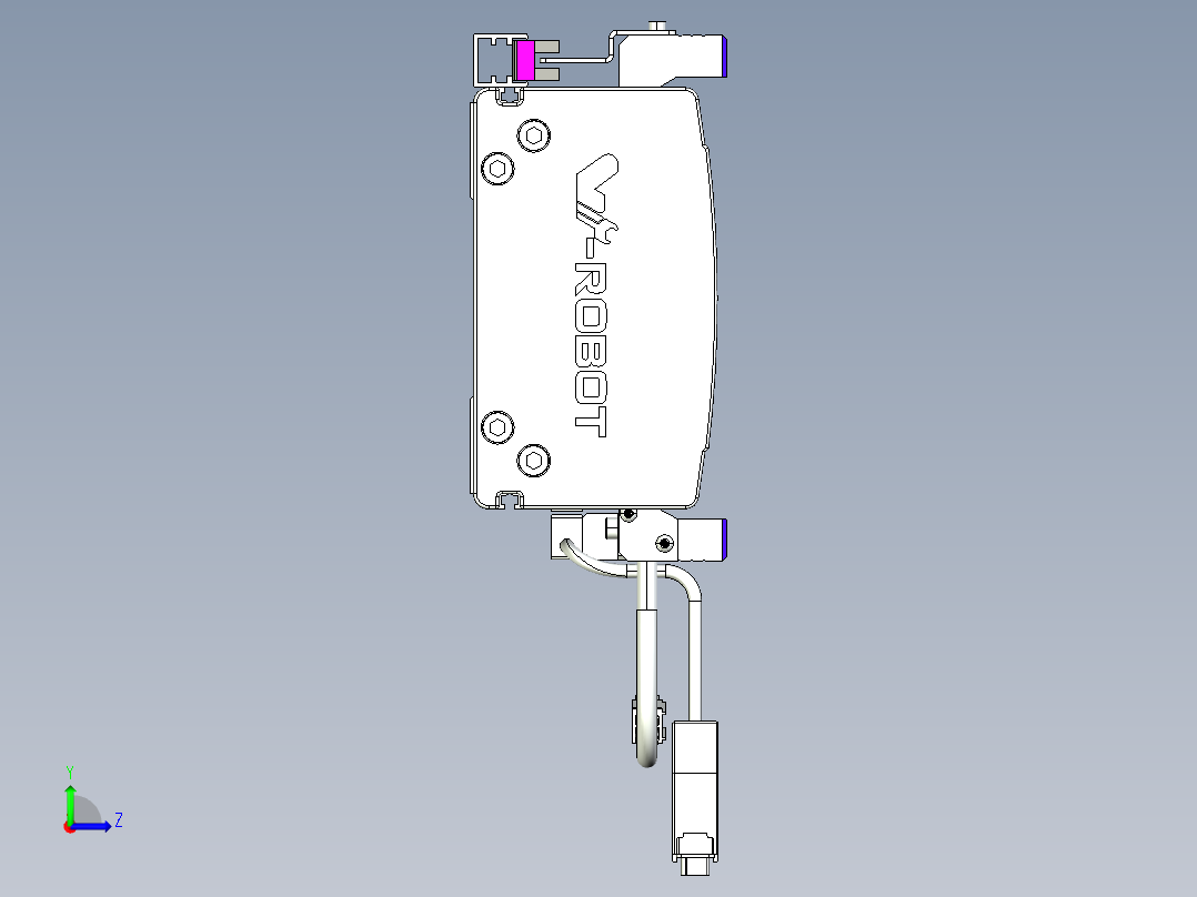 威洛博VL系列直线电机模组-VL14S2-S900左视图