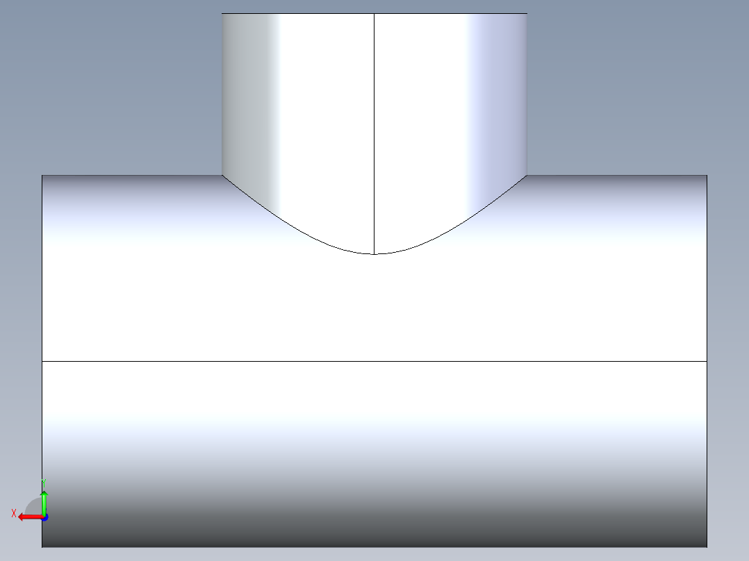 CPVC管件02-Sch80_ReducingTee_SxSxS_9801-251_2in x 1.5in后视图