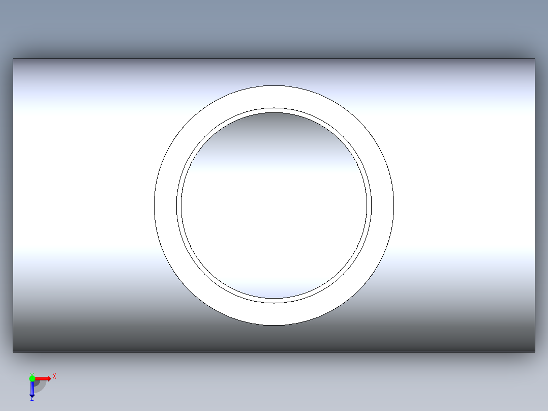 CPVC管件02-Sch80_ReducingTee_SxSxS_9801-251_2in x 1.5in俯视图