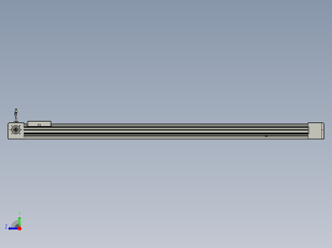 威洛博直线电机模组EB8-L200-S1600-R-P75-MS3右视图