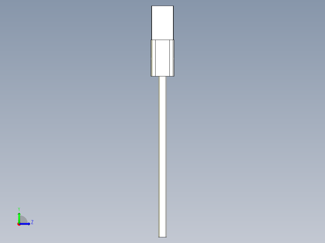 槽型光电传感器LU-K45_3D左视图
