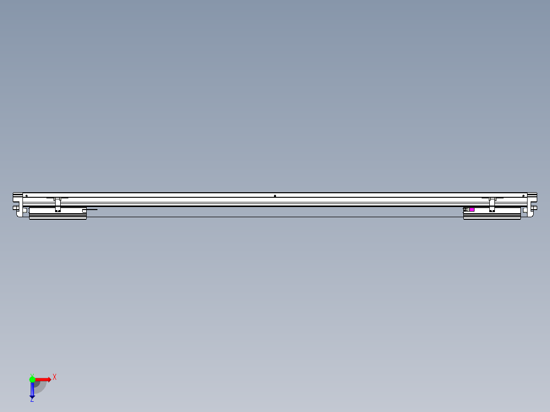 威洛博VL系列直线电机模组-2VL22H3-S1350俯视图