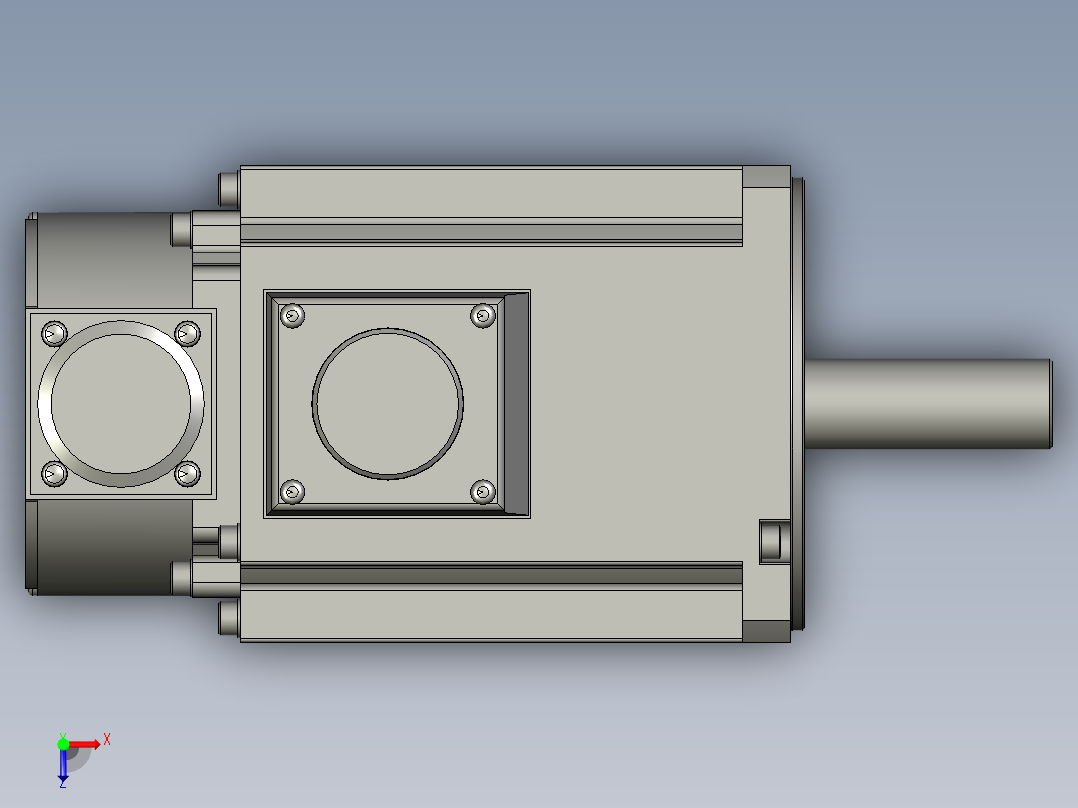 1500W MSME伺服马达俯视图