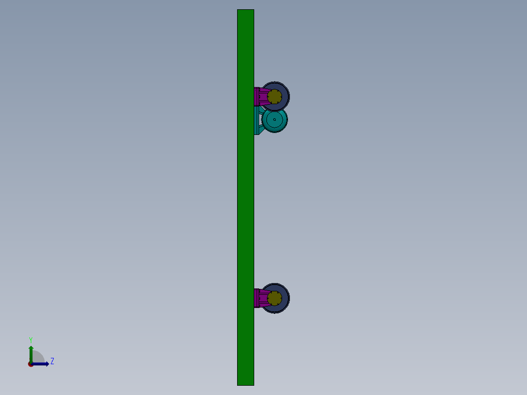 KPX-50T电动平车sw12可编辑左视图