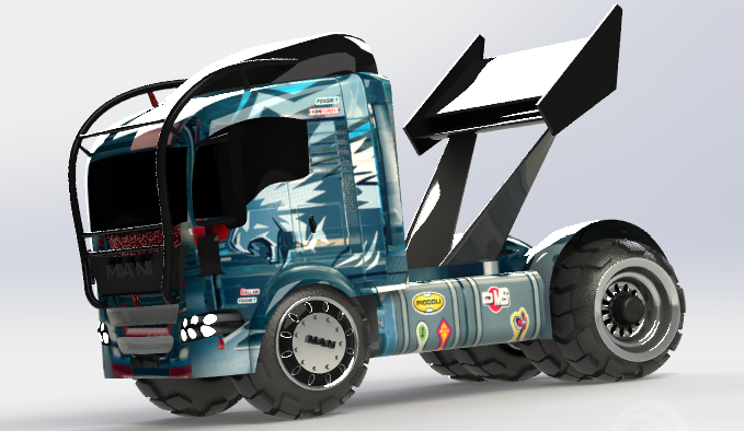 32-人卡车+(欧洲卡车) 3d模型图纸