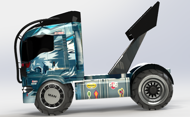 32-人卡车+(欧洲卡车) 3d模型图纸