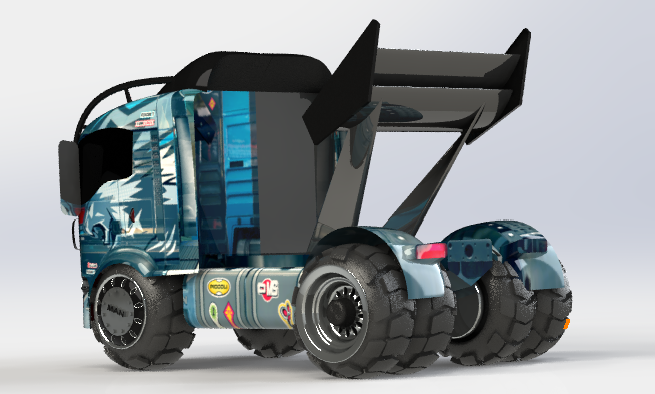 32-人卡车+(欧洲卡车) 3d模型图纸