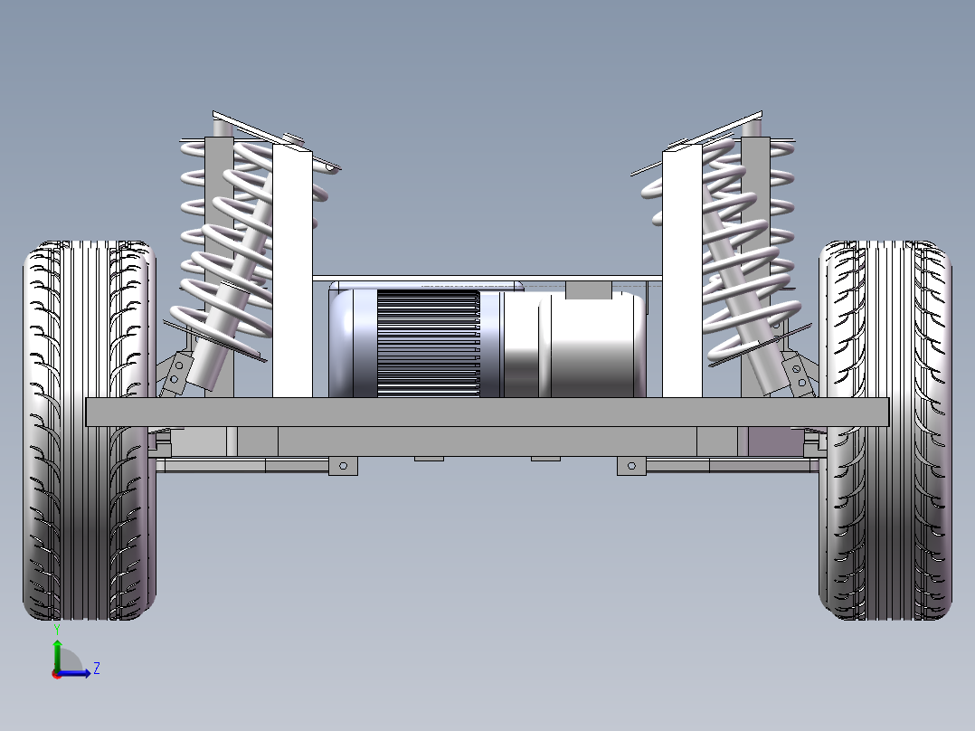 A9154电动汽车底盘三维SW模型1386064==468J5左视图