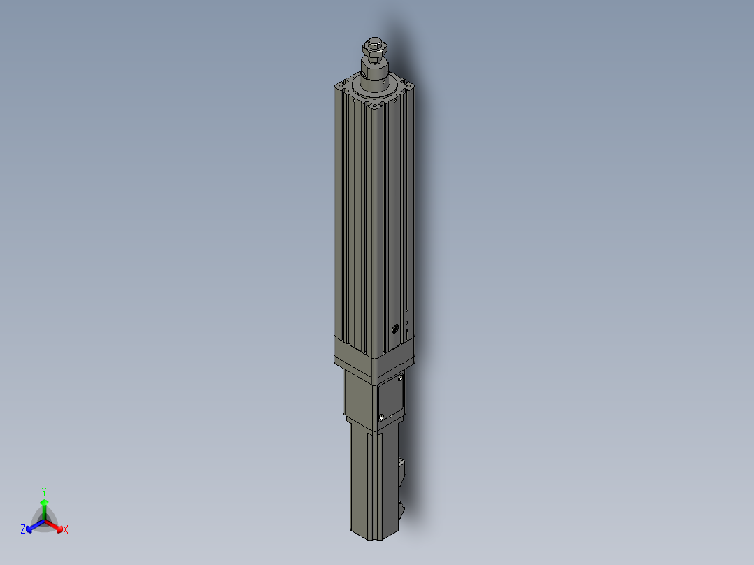 12VZ电动缸-VZ5-S150-BC正等轴测图