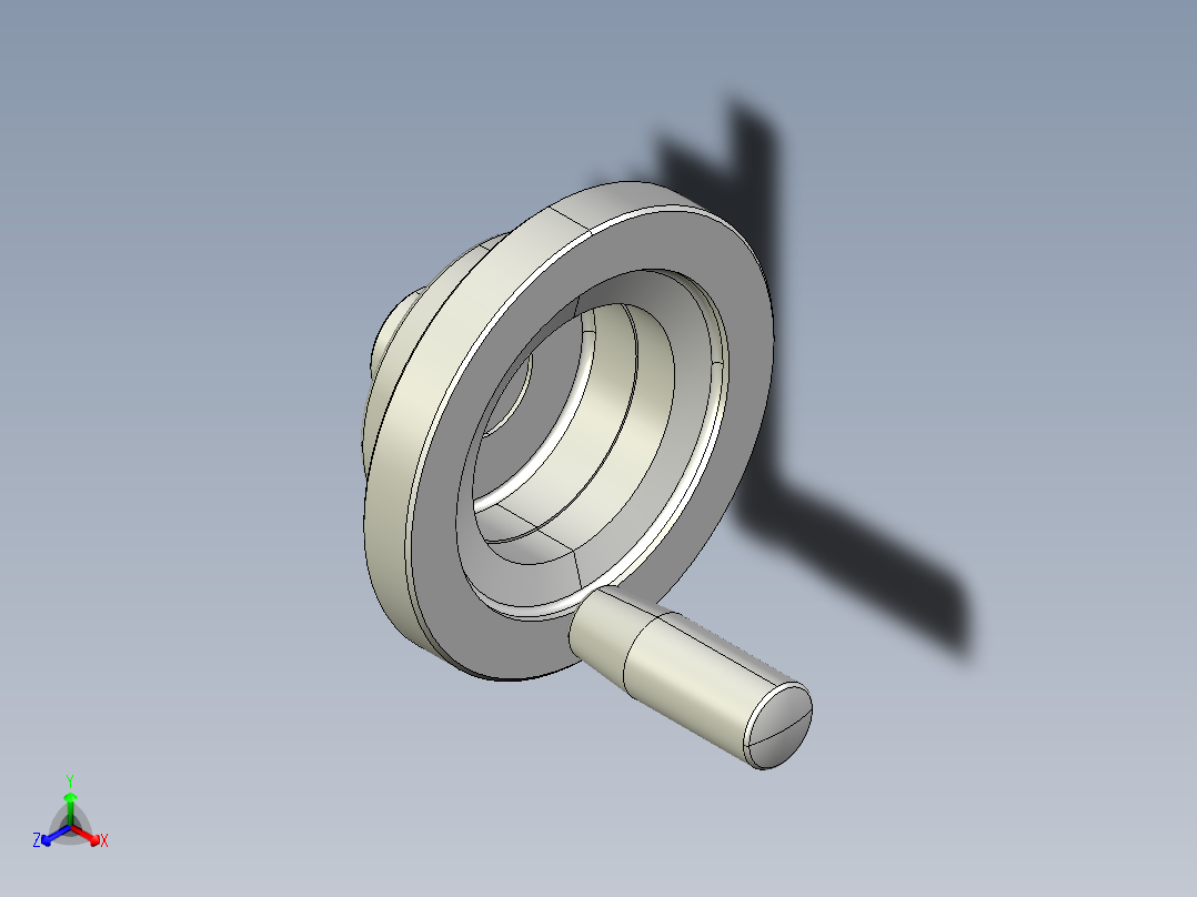 工程塑膠手輪(安裝重力指示器用)VDC-3D多系列多零件图纸模型正等轴测图
