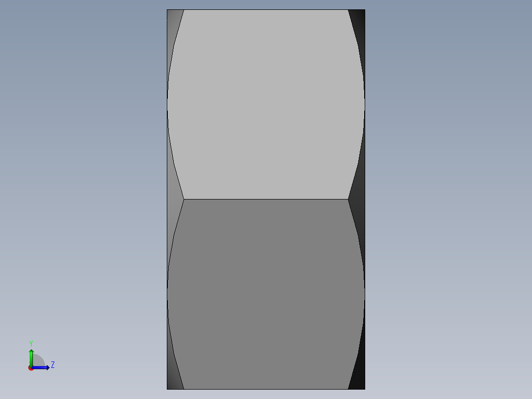 DIN 934 螺母-M30 Nut.SLDPRT左视图