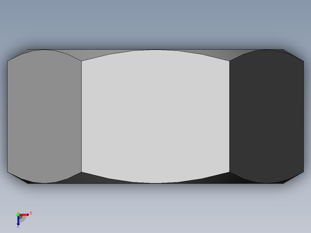 DIN 934 螺母-M30 Nut.SLDPRT俯视图