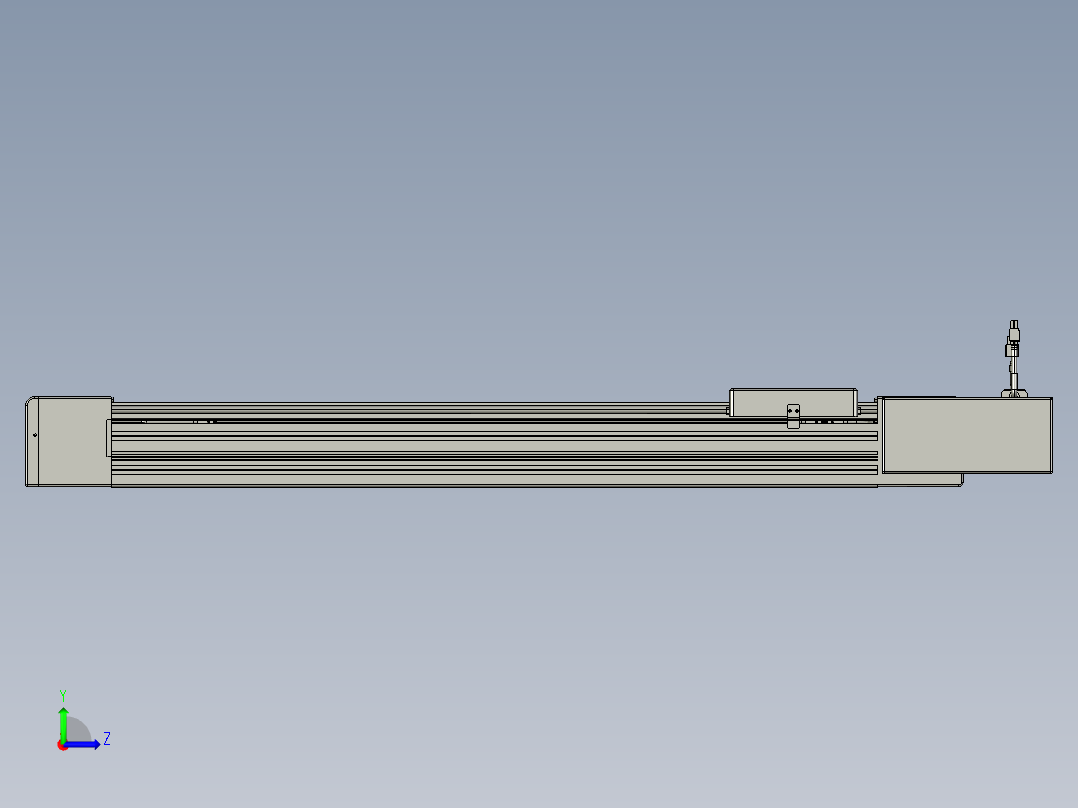 威洛博直线电机模组EB8-L100-S700-BR-P75-MS3左视图