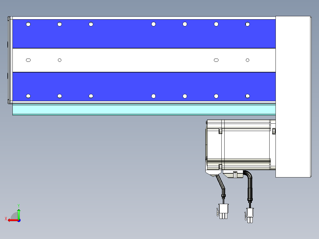 VF丝杆传动-一般环境VF14-Lxx-C-S150-BL-ZP75-C3后视图