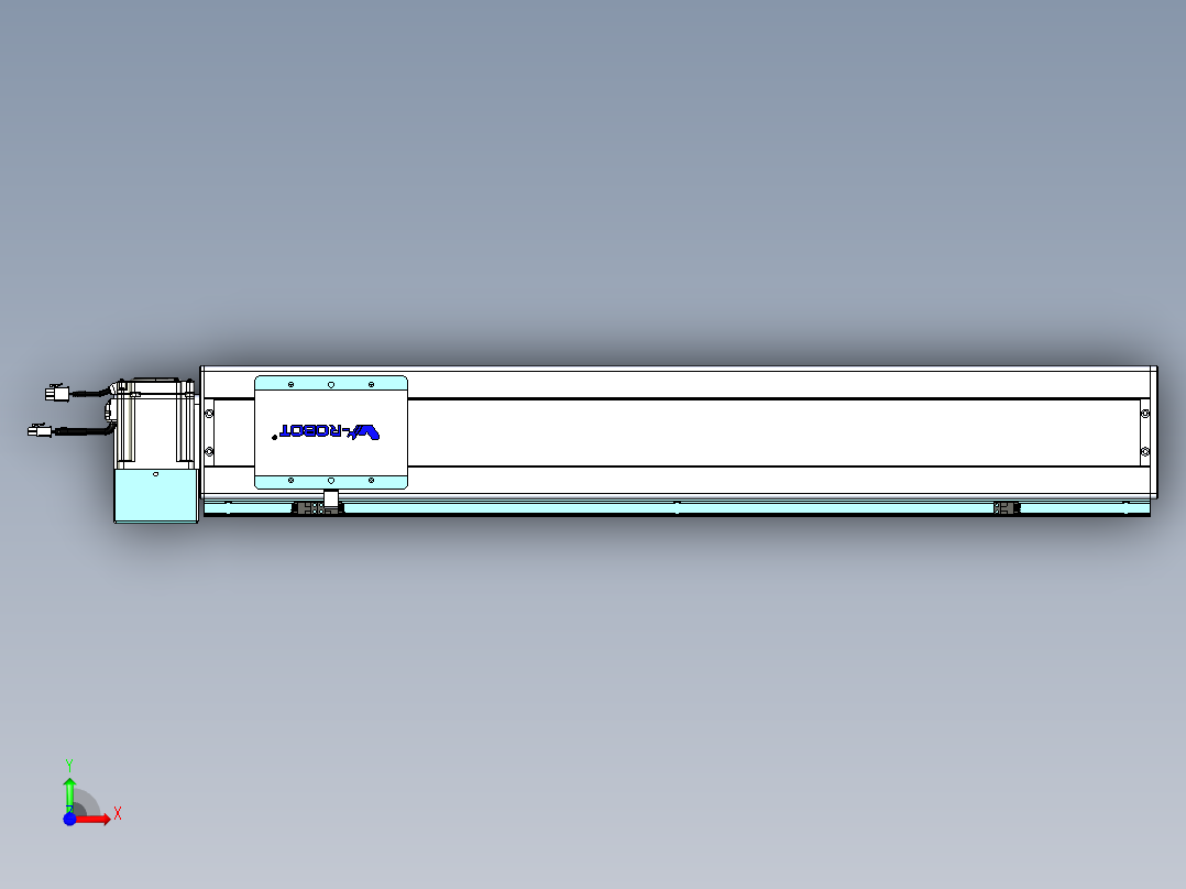 威洛博VBC同步带传动一无尘环境VBC14-L45-S700-BLU-ZP75-C3前视图