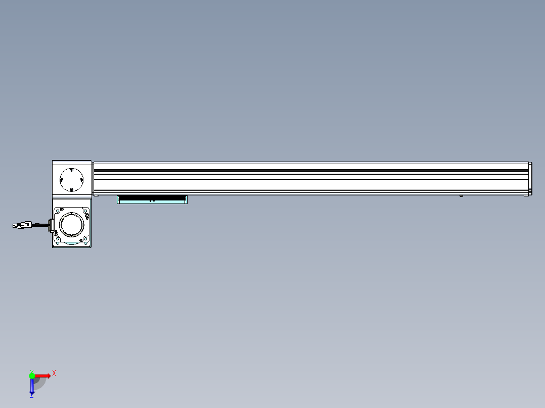 威洛博VBC同步带传动一无尘环境VBC14-L45-S700-BLU-ZP75-C3俯视图