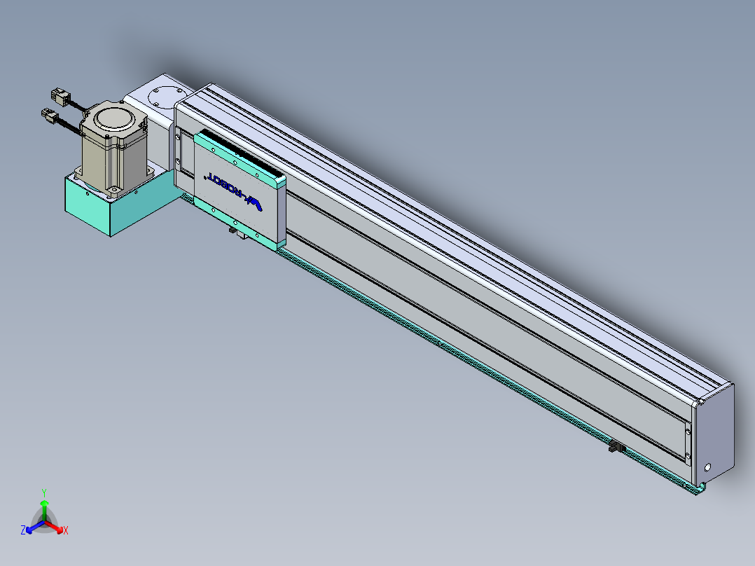 威洛博VBC同步带传动一无尘环境VBC14-L45-S700-BLU-ZP75-C3正等轴测图