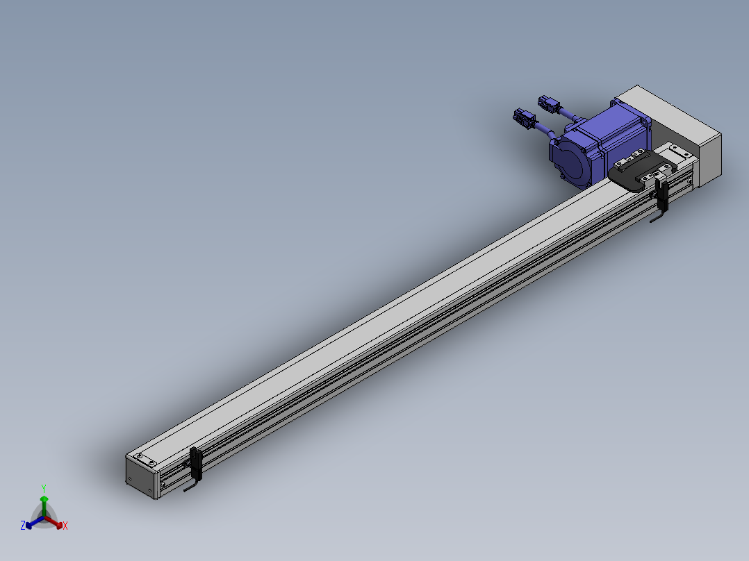 精密模组MY50-T10-750L-BL-P20B-C4-C正等轴测图