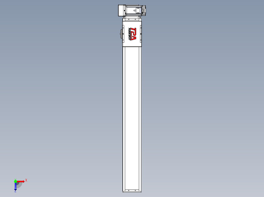 同步带全封闭直线模组TPA-HCB-110D-90-L800-RU-Y-P40-N3俯视图