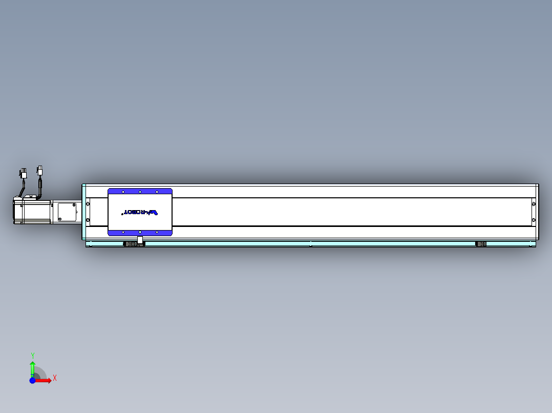威洛博VC丝杆传动-无尘环境VC14-Lxx-C-S850-BC-ZP40-C3前视图