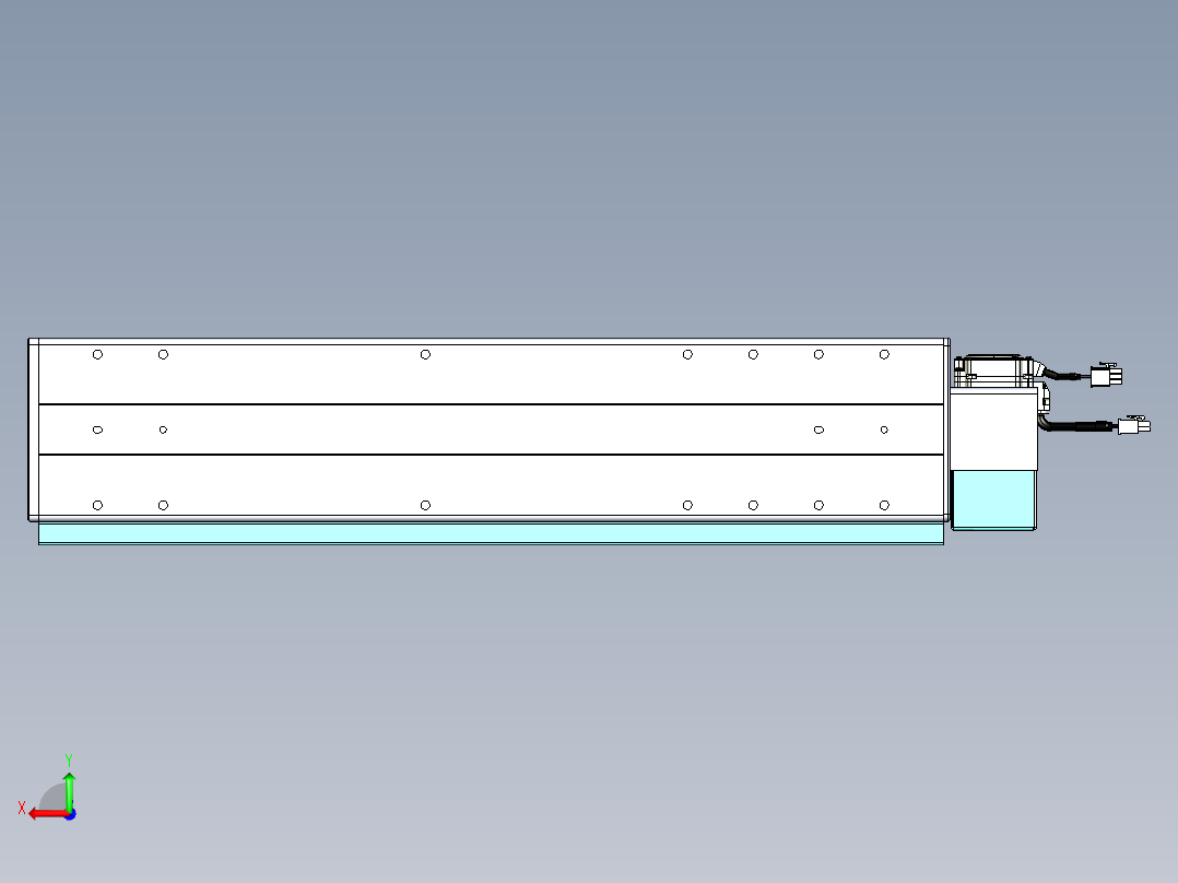 威洛博VBC同步带传动一无尘环境VBC14-L45-S400-BLU-ZP40-C3后视图