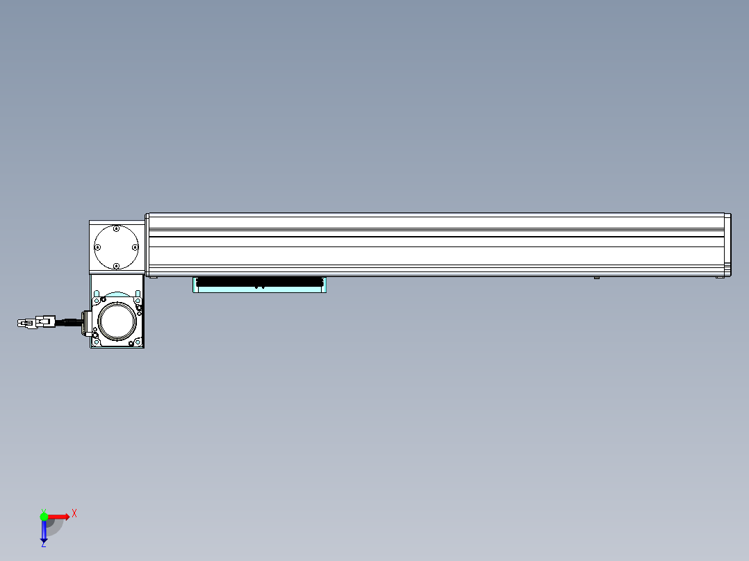 威洛博VBC同步带传动一无尘环境VBC14-L45-S400-BLU-ZP40-C3俯视图
