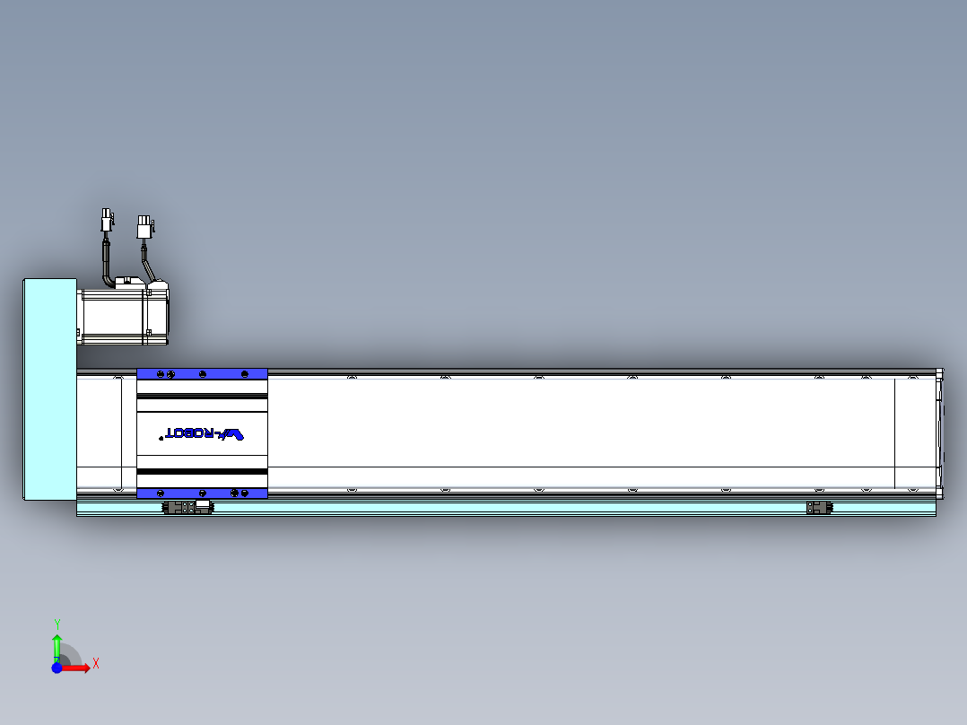VF丝杆传动-一般环境VF14-Lxx-C-S650-BR-ZP40-C3前视图