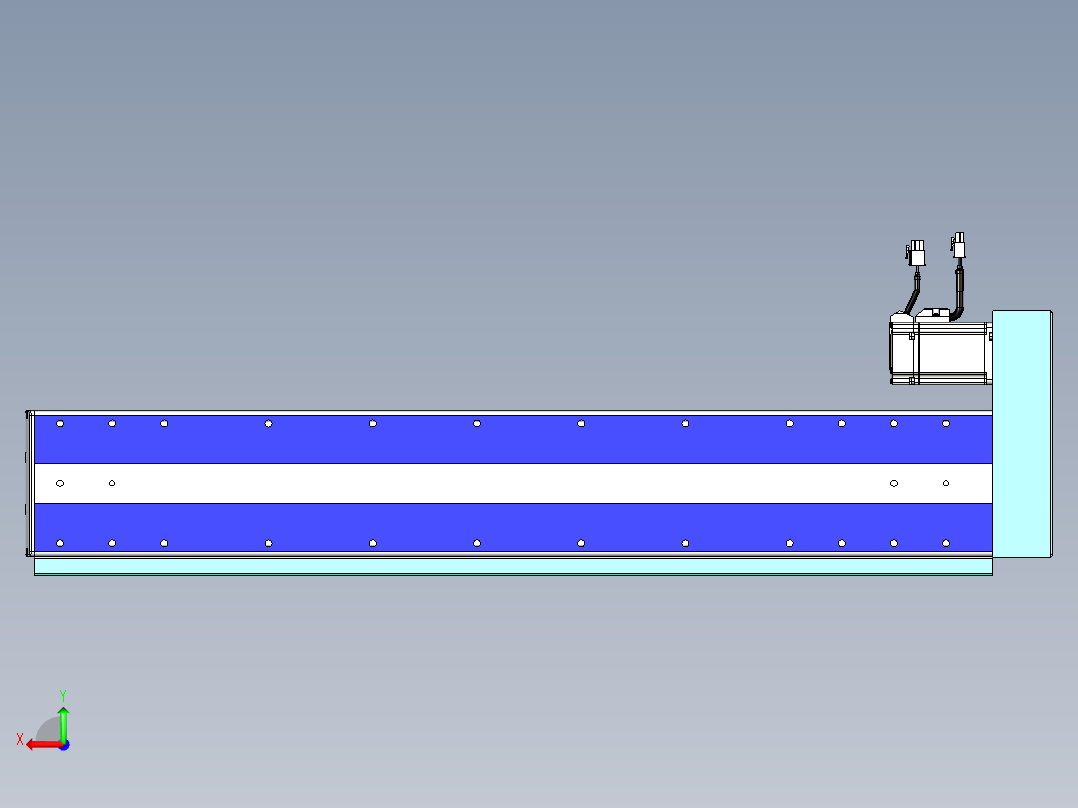 VF丝杆传动-一般环境VF14-Lxx-C-S650-BR-ZP40-C3后视图