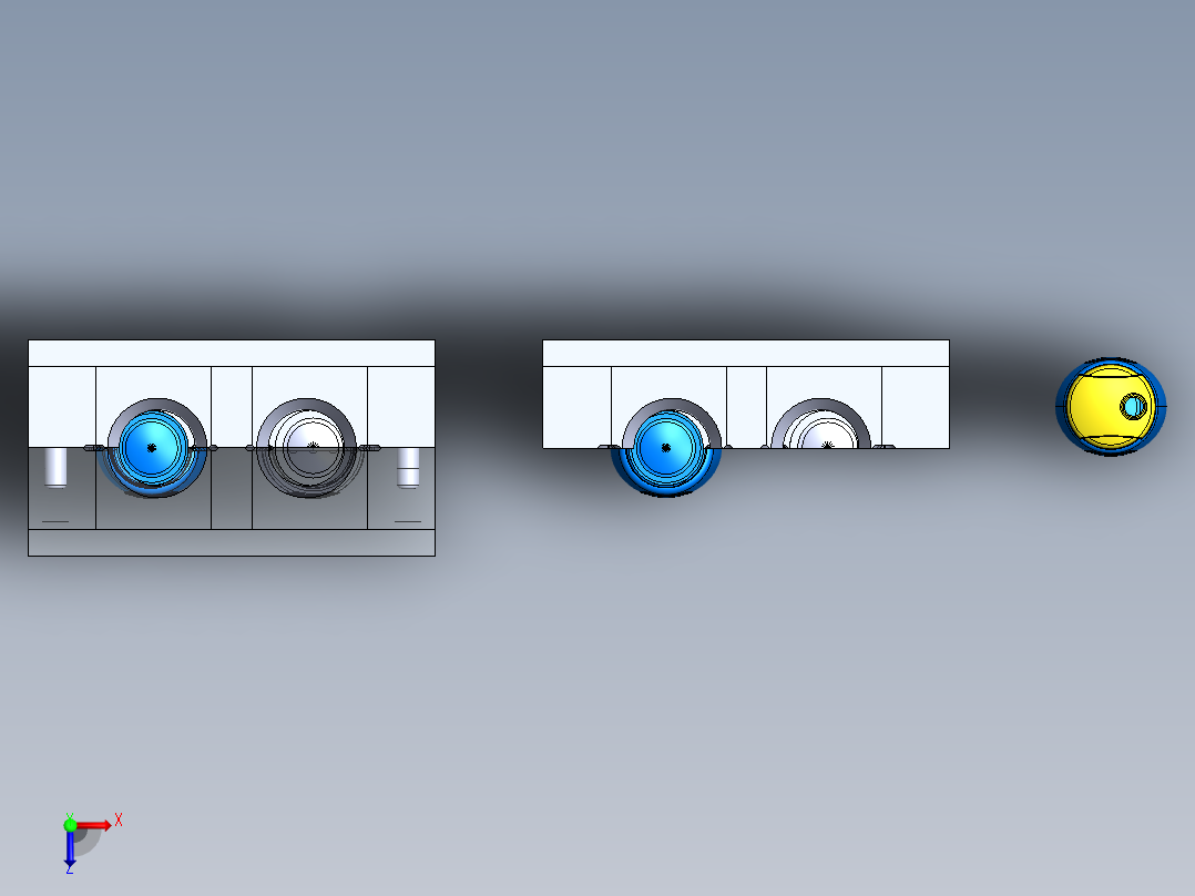 瓶子模具俯视图