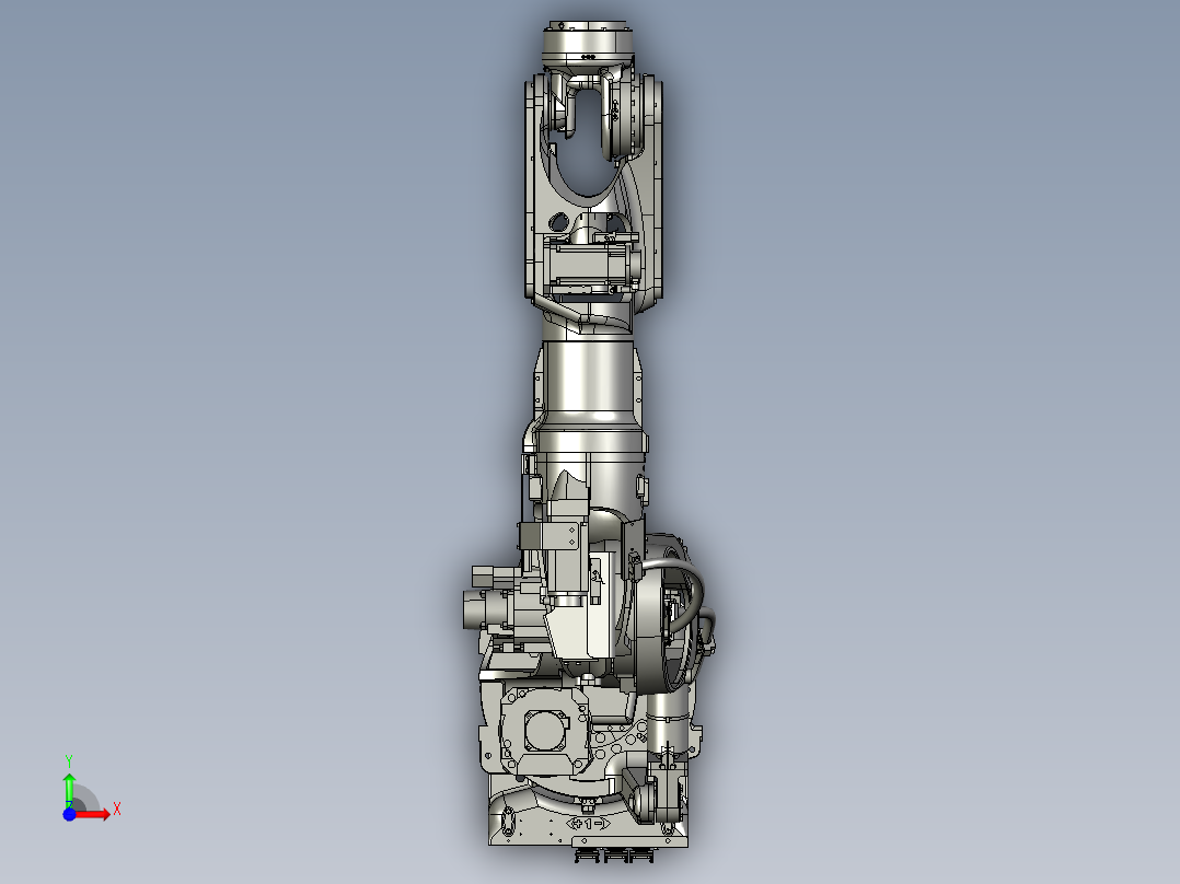 川崎BX200L六轴工业机器人三维模型资料前视图