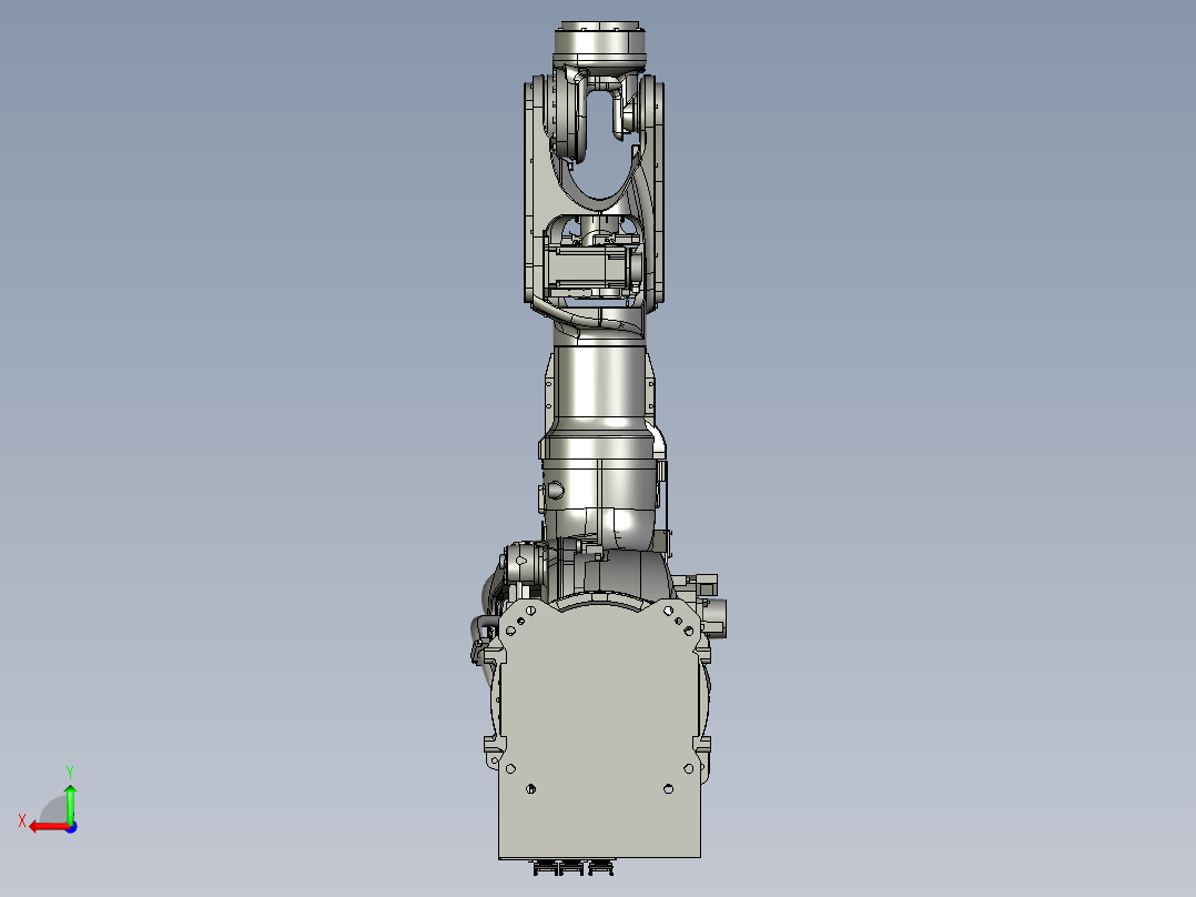 川崎BX200L六轴工业机器人三维模型资料后视图