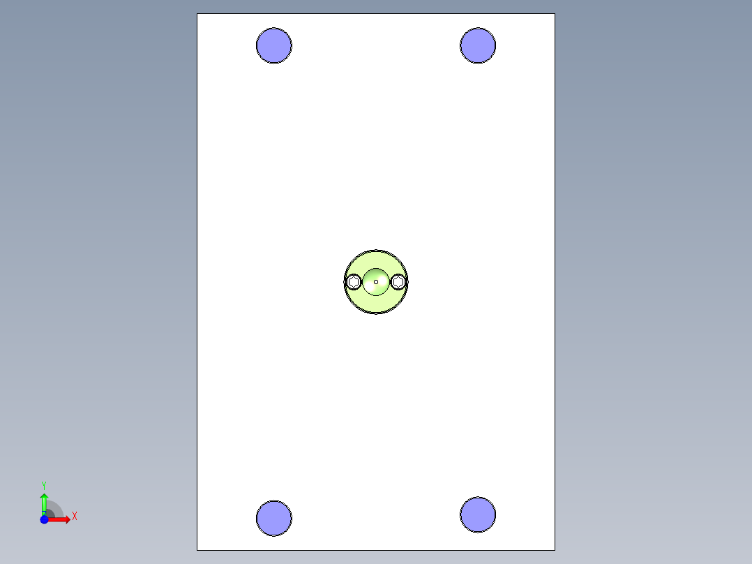 饮料杯注塑模具设计前视图