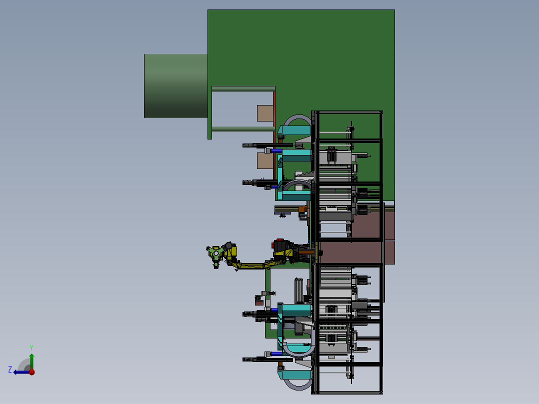 三相端子自动组装上料sw18可编辑右视图