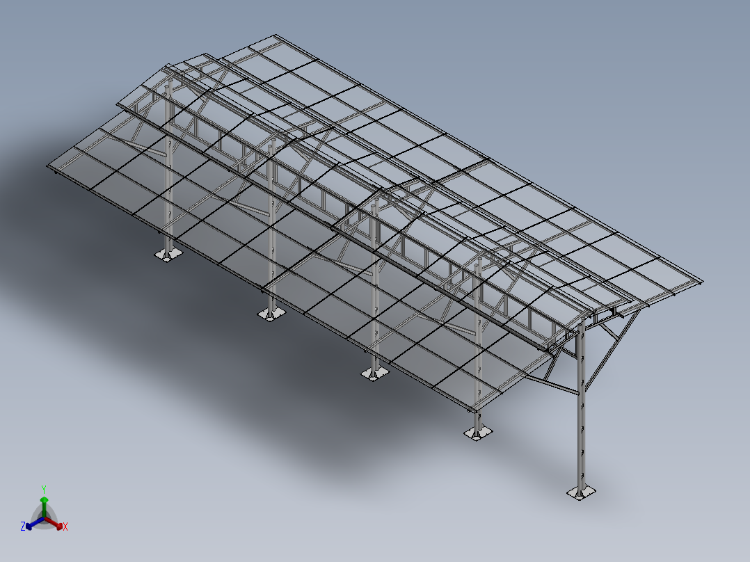 modular<span style='color: red'>简易</span>停车棚<span style='color: red'>3D</span>数模<span style='color: red'>图纸</span> <span style='color: red'>Solidworks</span><span style='color: red'>设计</span> 附x_t