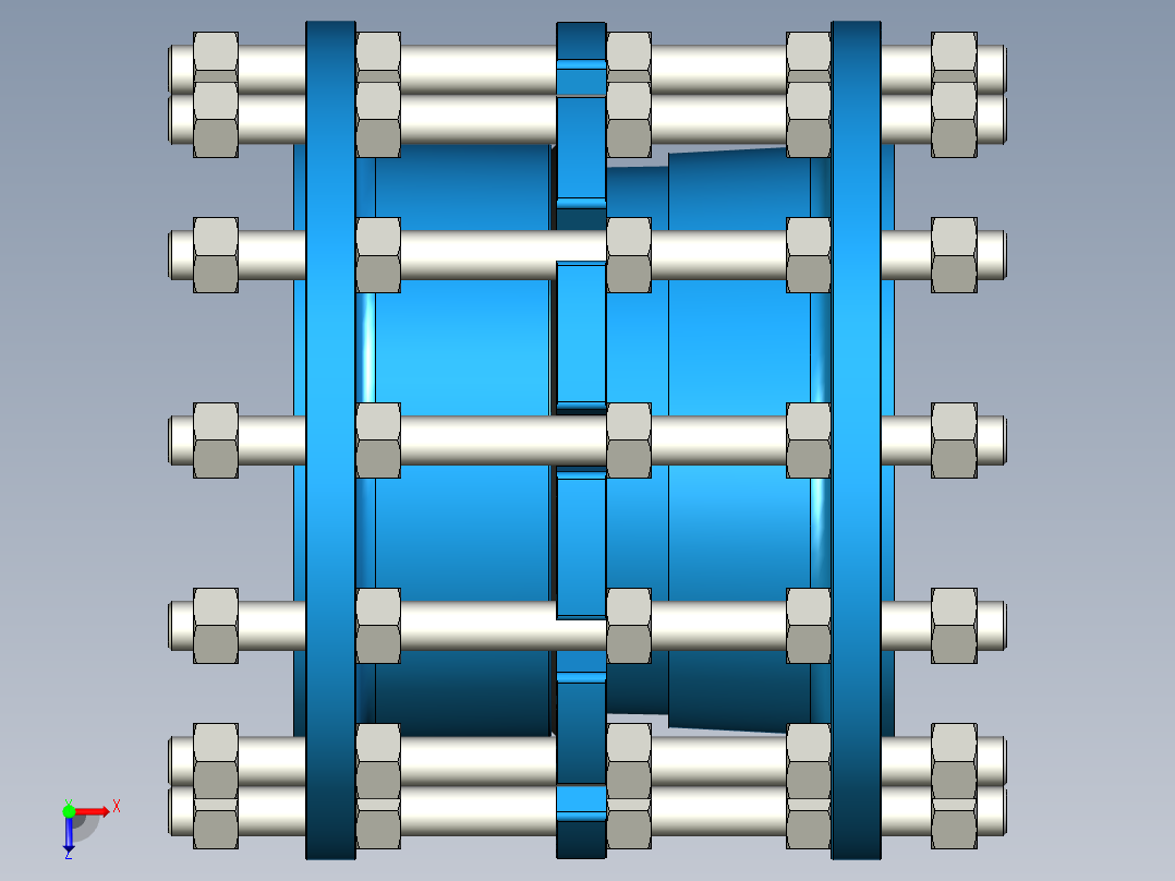 拆卸接头俯视图