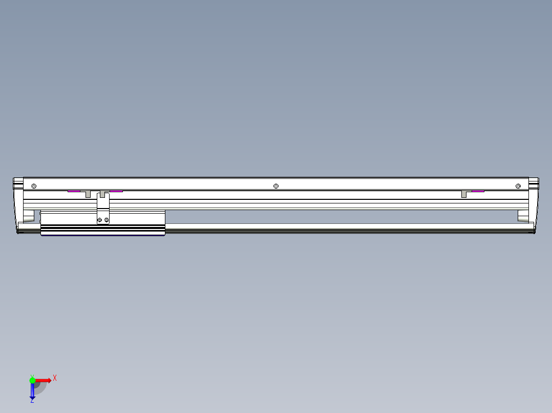 威洛博VL系列3d模型模组VL14S2Y-S500俯视图