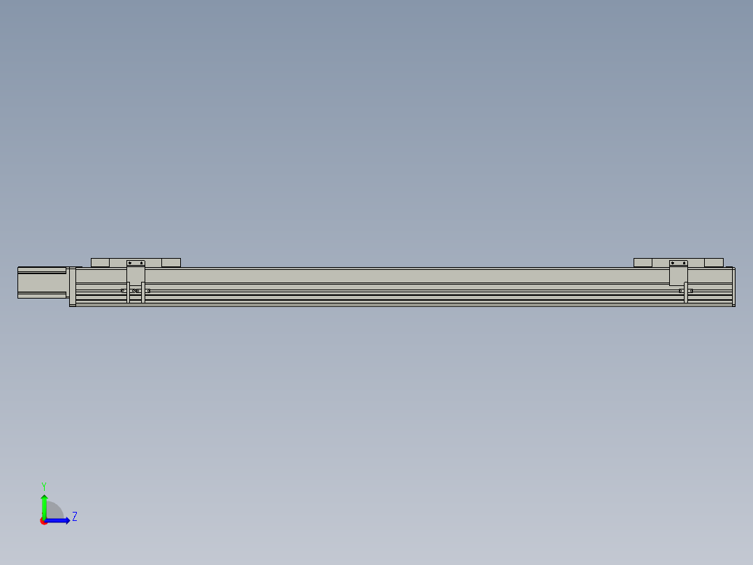 直线模组WG-LHC12-S1000-M设计图纸左视图