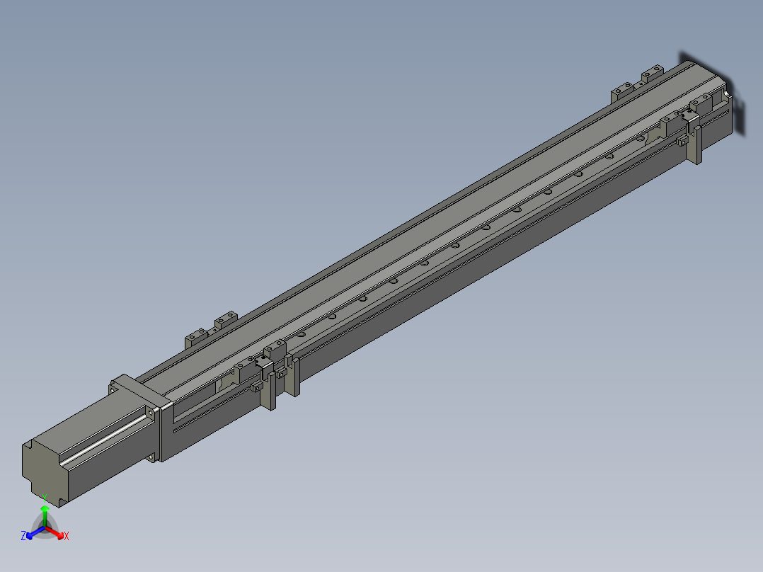 直线模组LHA6-S550-M-200W(16丝杆)设计图纸