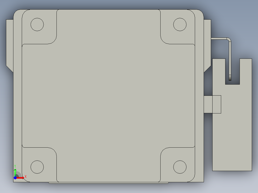 直线模组LHA6-S550-M-200W(16丝杆)设计图纸前视图